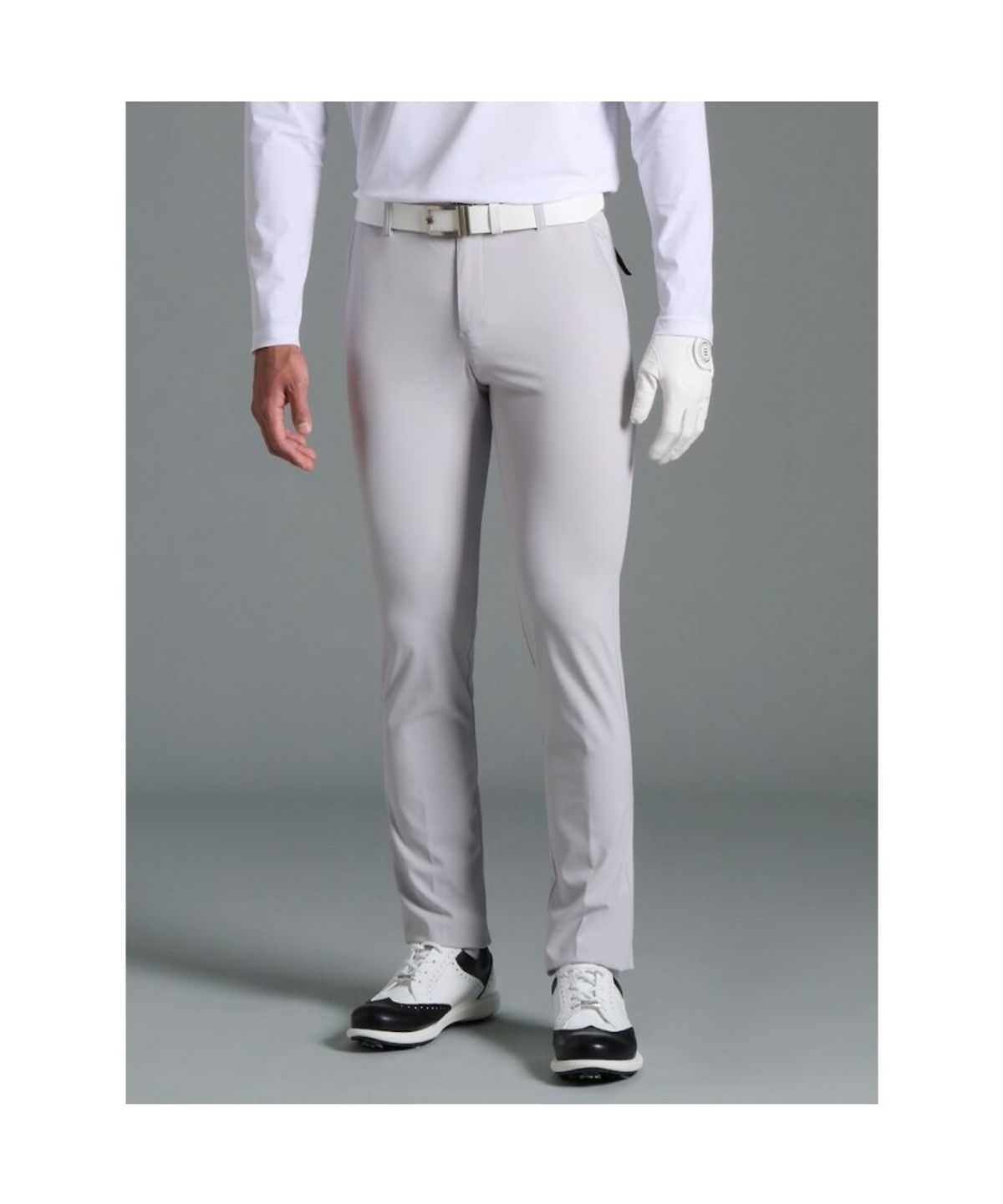 빈폴골프(BEANPOLE GOLF) 남성 가을 면터치 슬림 팬츠 - 라이트 그레이