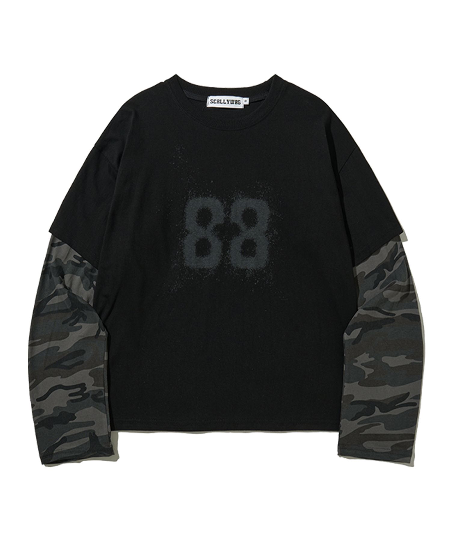 MUSINSA公式 | SCALLYWAG 88 クロップレイヤードロングスリーブ[カモ]