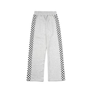 CB02GY 체크 포인티드 트레이닝 팬츠 Grey