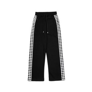 CB02BK 체크 포인티드 트레이닝 팬츠 Black