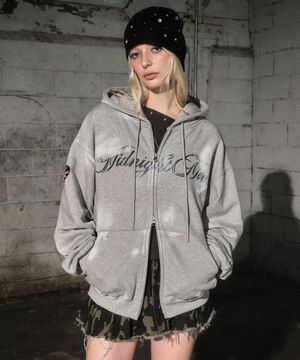 pt hood zip up (grey)