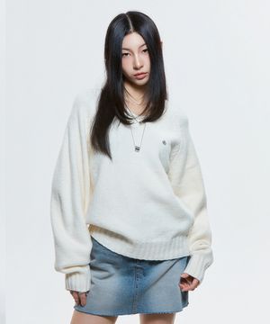 (DUC) Raglan Knit Ivory