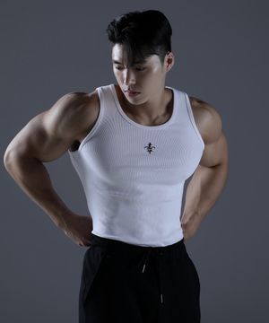 머슬핏 글로리 슬리브리스 [화이트]