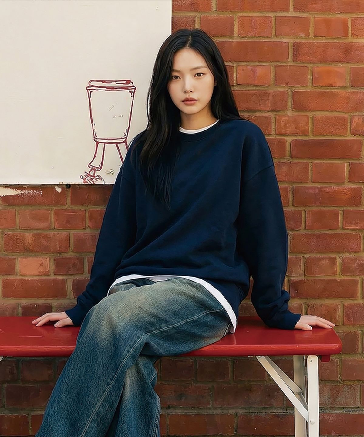 유라이프지(ULIFEZIP) ULZ 우먼 오버핏 맨투맨 4 Color [ULZM_1001]