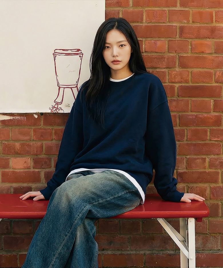 ULZ 우먼 오버핏 맨투맨 4 Color [ULZM_1001]