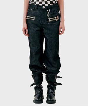 P12.00 Zip point pants _ Black