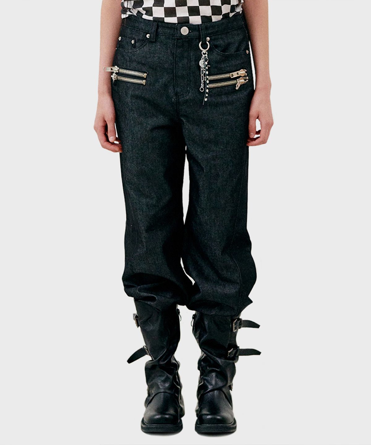 닐링(NILLRING) P12.00 Zip point pants _ Black