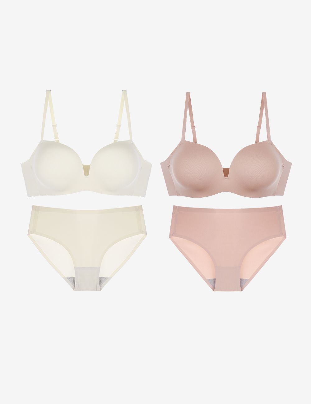 crassiang ブラジャー 75AB 3色セット MUSINSA公式 | CRASSIANG [2PACK] 3cmミルクブラ+パンティセット