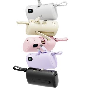 [5COLOR] 빌트인 대용량 도킹형 미니 보조배터리 C타입 듀얼 잔량표시 10000Ah