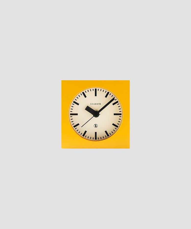 블록 데스크 클락 - 머스타드