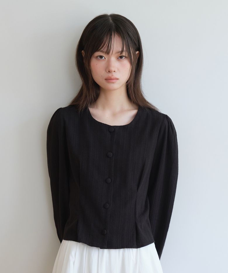 TUCKLINE SOFT SHIRT_BLACK
