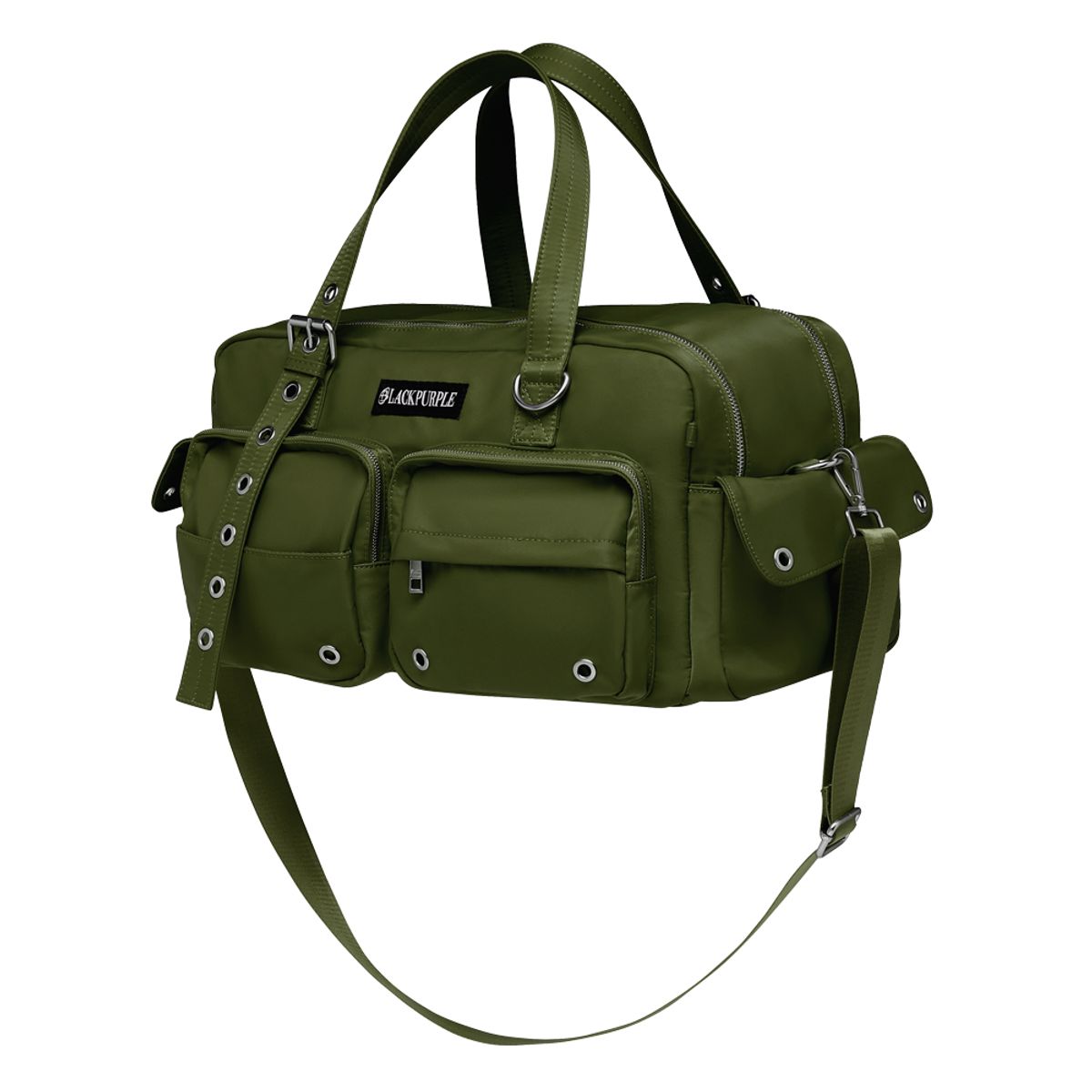 블랙 퍼플(BLACK PURPLE) 오버로드 카고 백   Overload Cargo Bag_Khaki