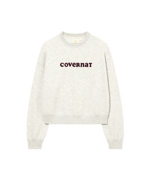 우먼 쿠퍼로고 맨투맨 Oatmeal