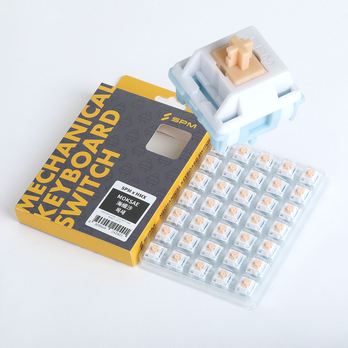 에스피엠(SPM) HMX 목새 리니어 기계식 키보드 저소음 스위치 5핀 (35Pcs)