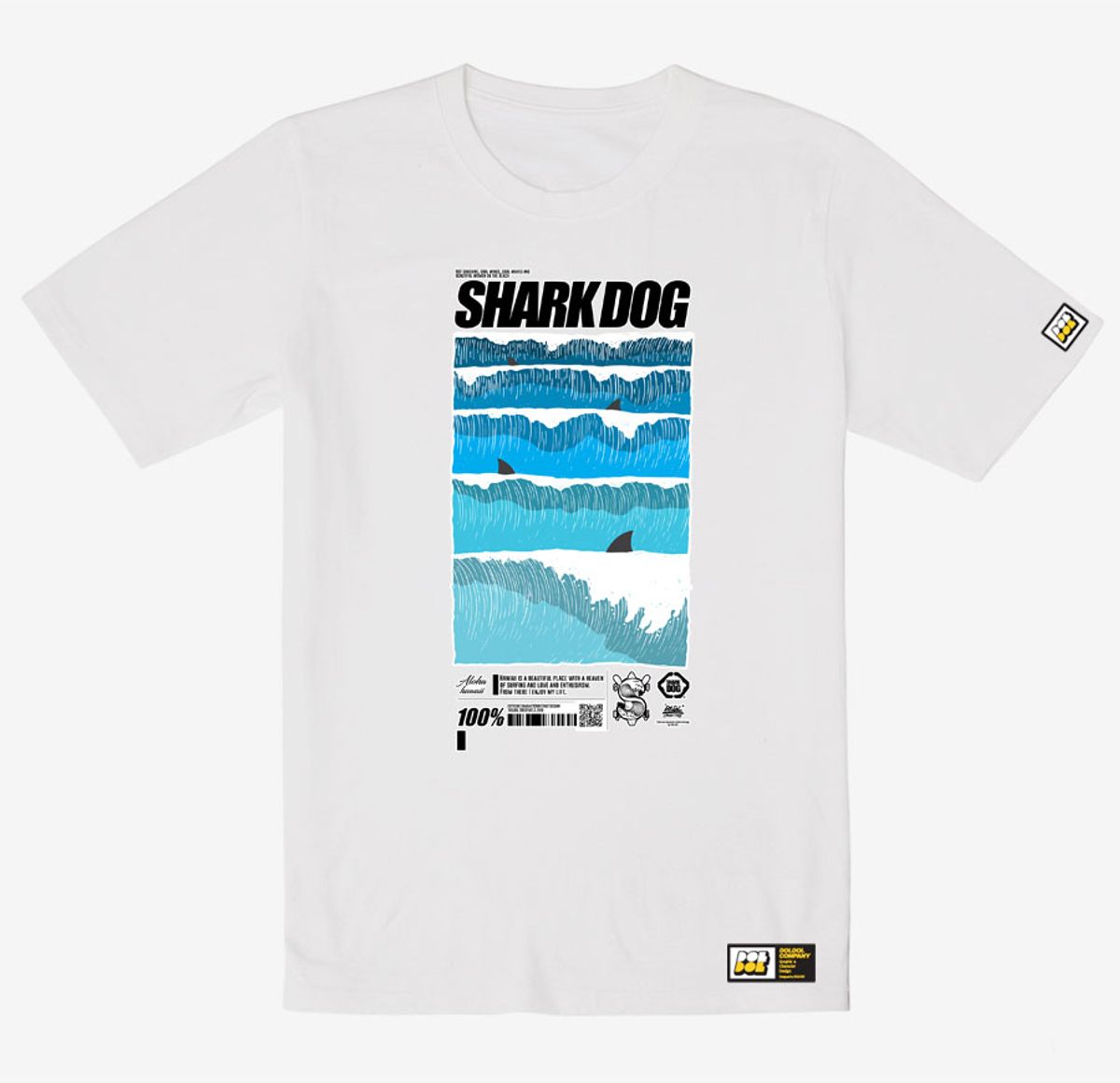 돌돌(DOLDOL) SHARK-DOG_tshirts-184 샤크독 서핑 하와이 그래픽 티셔츠 반팔티