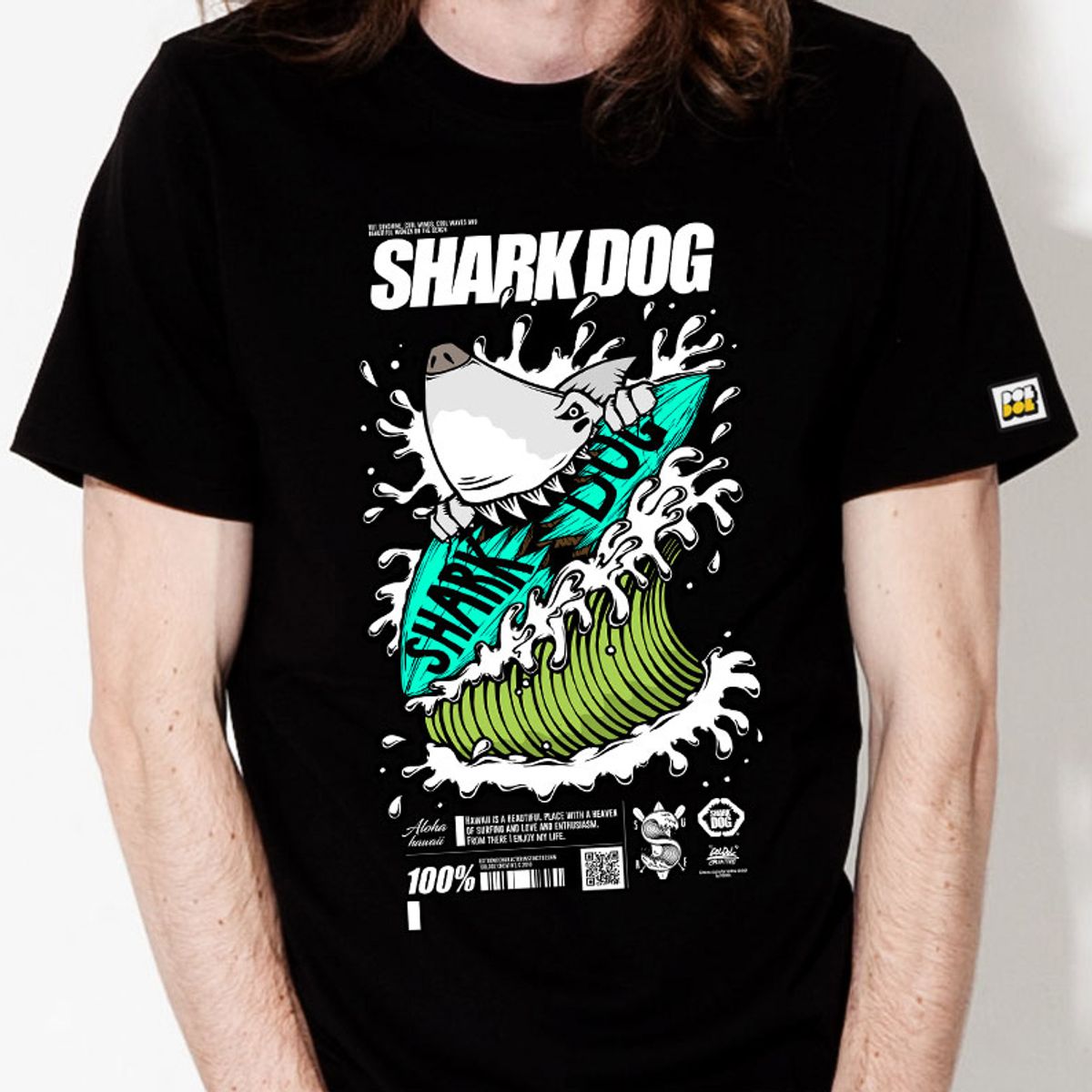돌돌(DOLDOL) SHARK-DOG_tshirts-186 샤크독 서핑 하와이 그래픽 티셔츠 반팔티