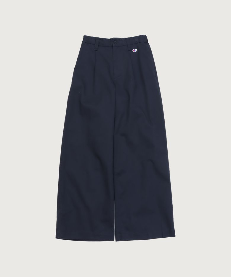 여성 C로고 코튼 와이드 팬츠 Dark Navy
