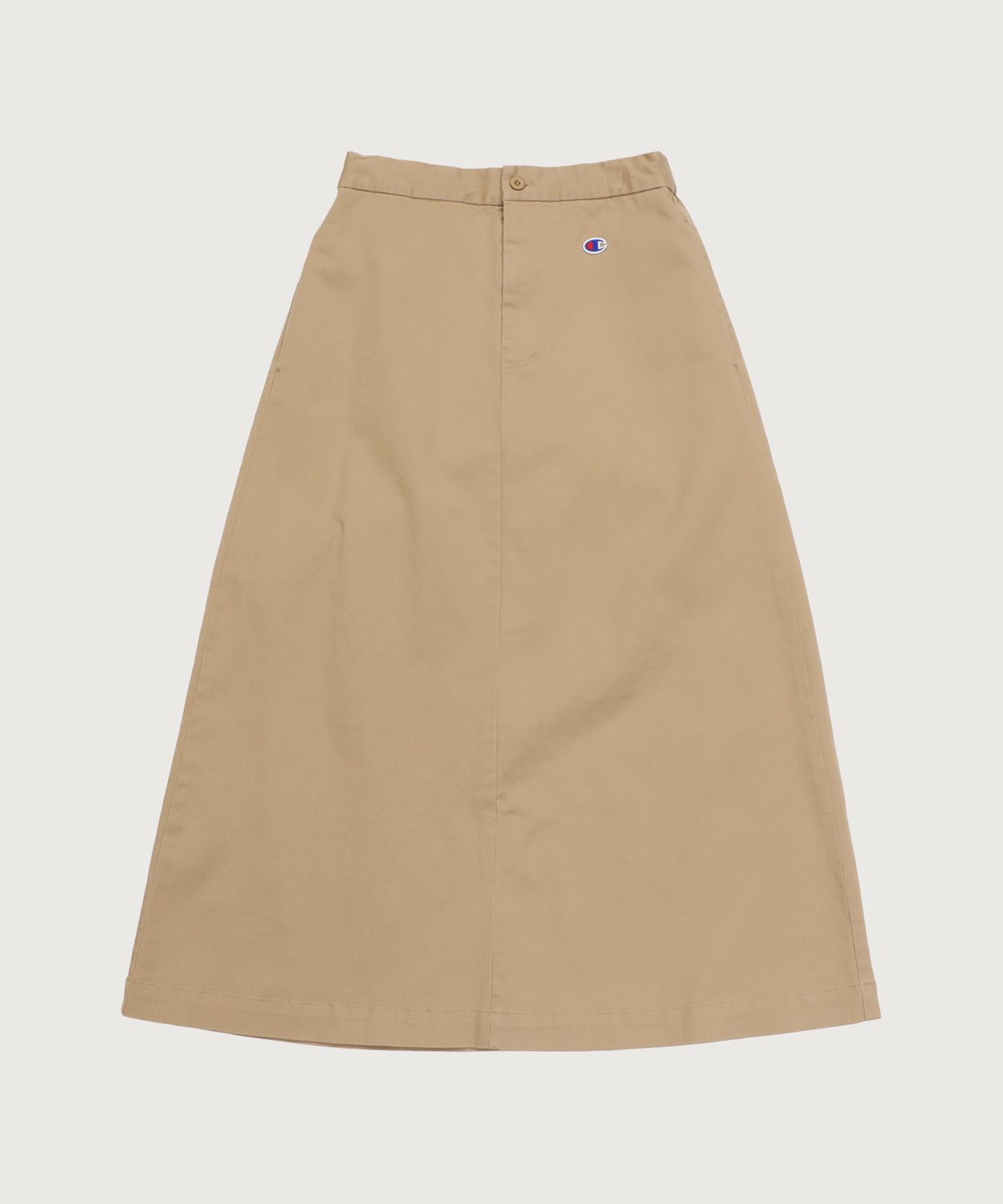 챔피온(CHAMPION) 여성 C로고 밴딩 롱 스커트 Beige