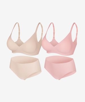 [2PACK] 3cm 젤리 볼륨브라+팬티 set