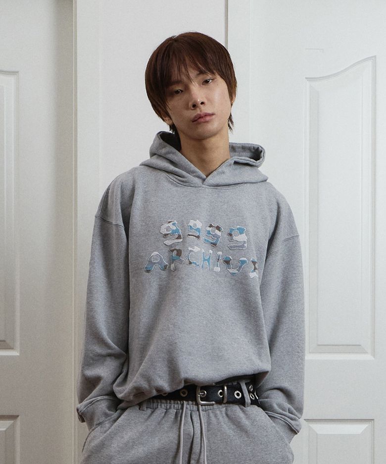 Grunge Bone Logo Hoodie