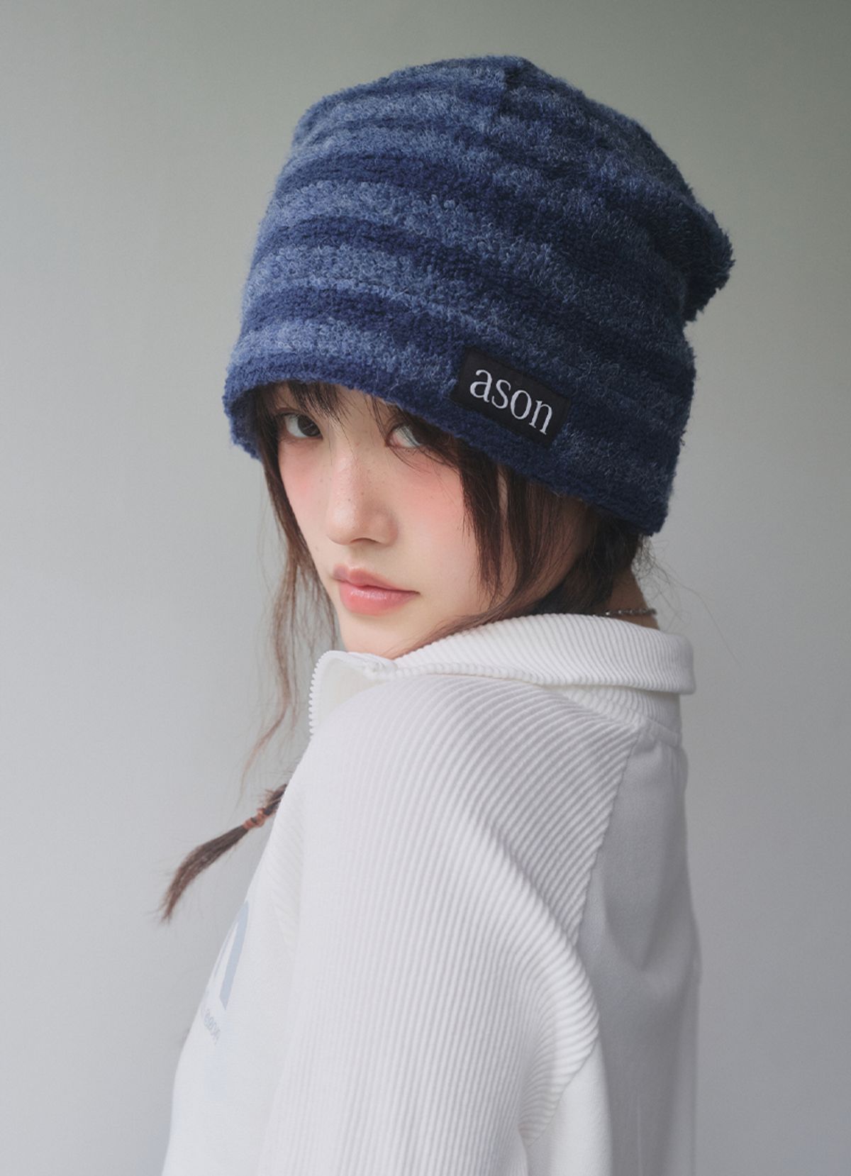 애즈온(ASON) CHESHIRE BEANIE / BLUE