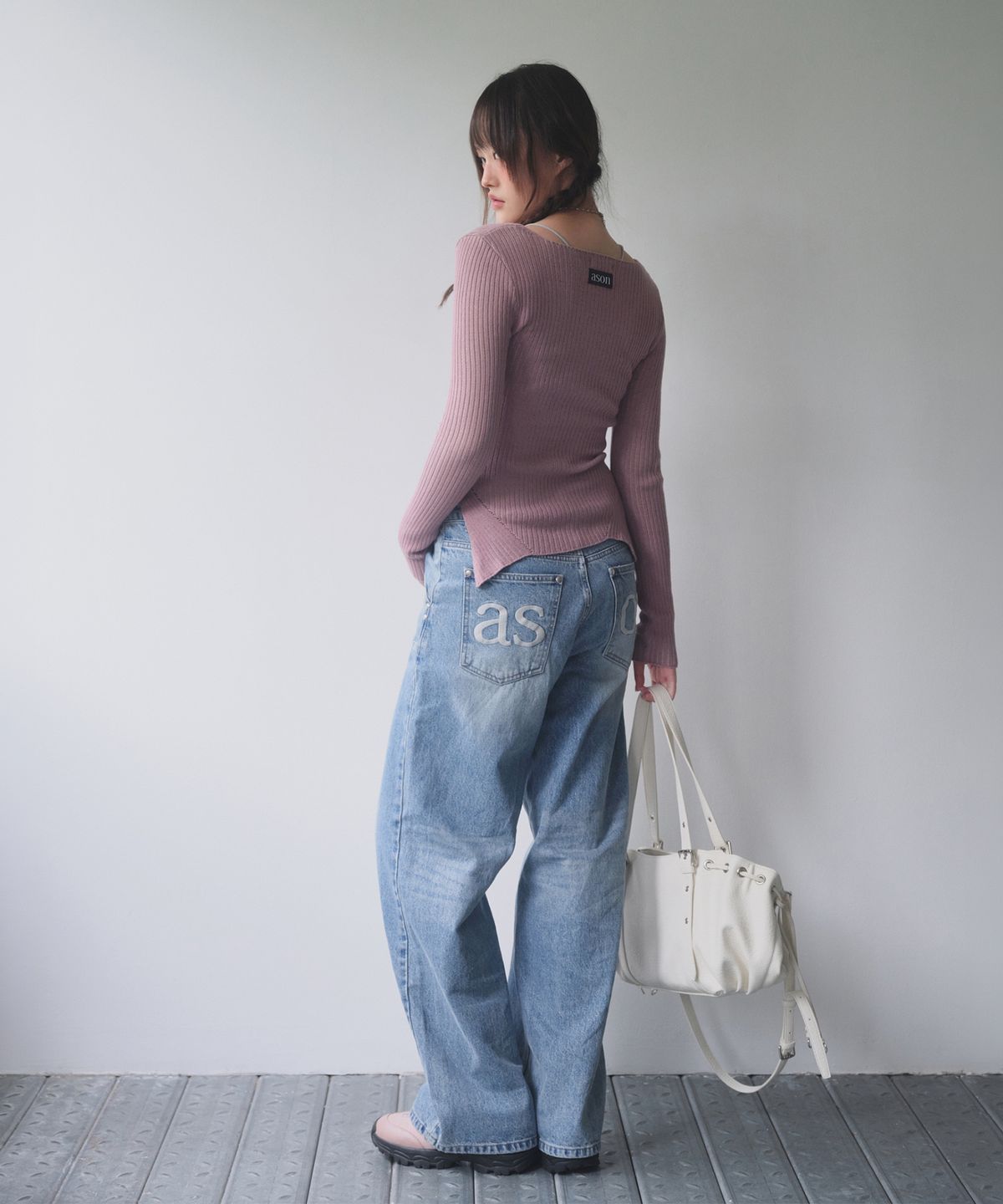 애즈온(ASON) DUSK DENIM PANTS / LIGHT-BLUE