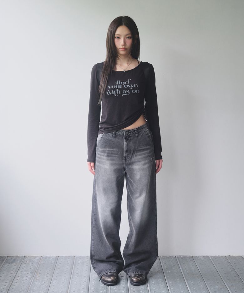 DUSK DENIM PANTS / BLACK