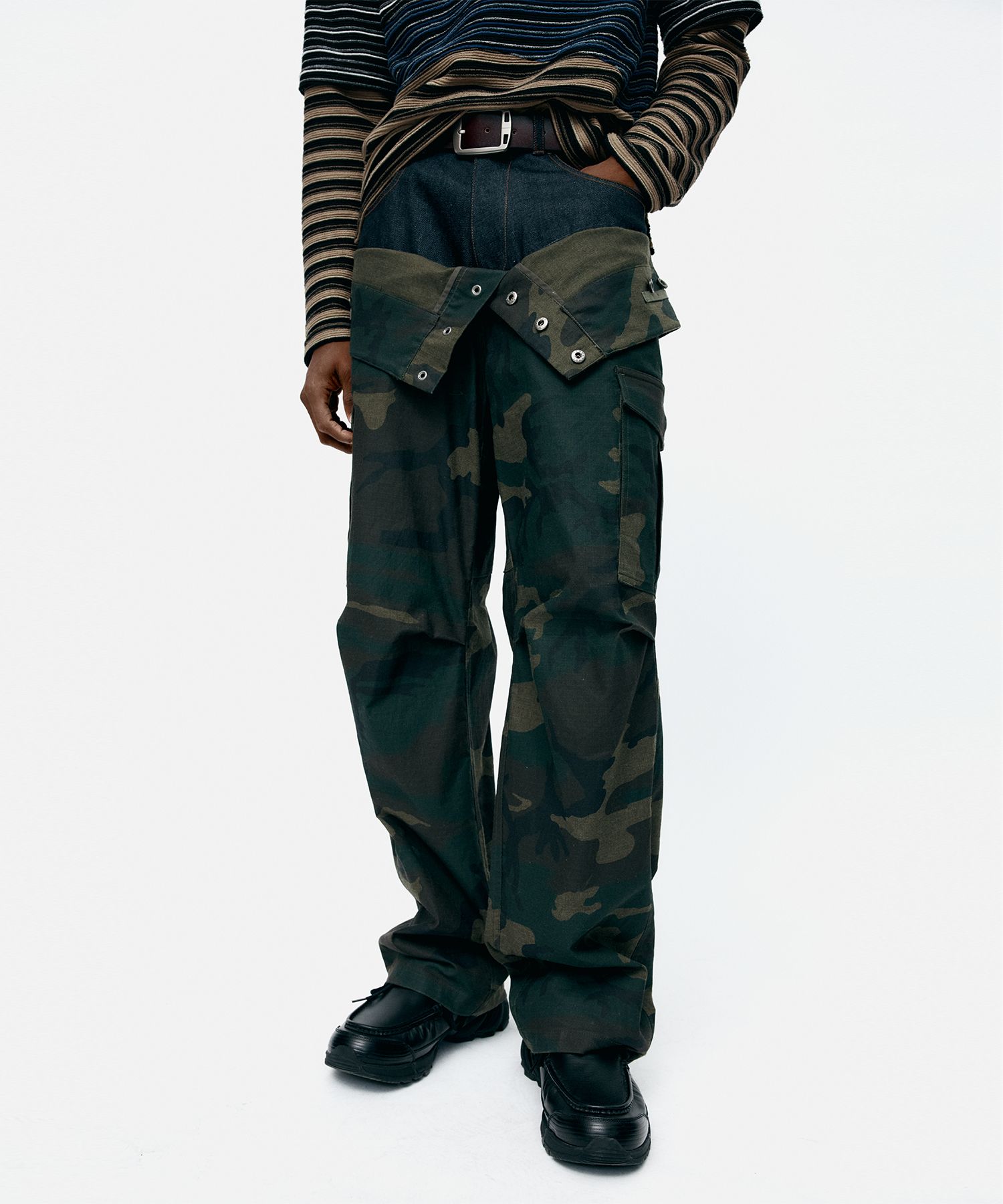 MUSINSA公式 | ANDERSSON BELL UNISEX CAMOUFLAGE DOUBLE WAIST WORK 