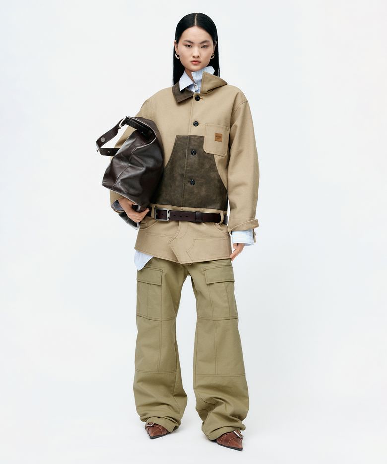 CARPENTER SHORTS INSERTED COAT awa720w(BEIGE)