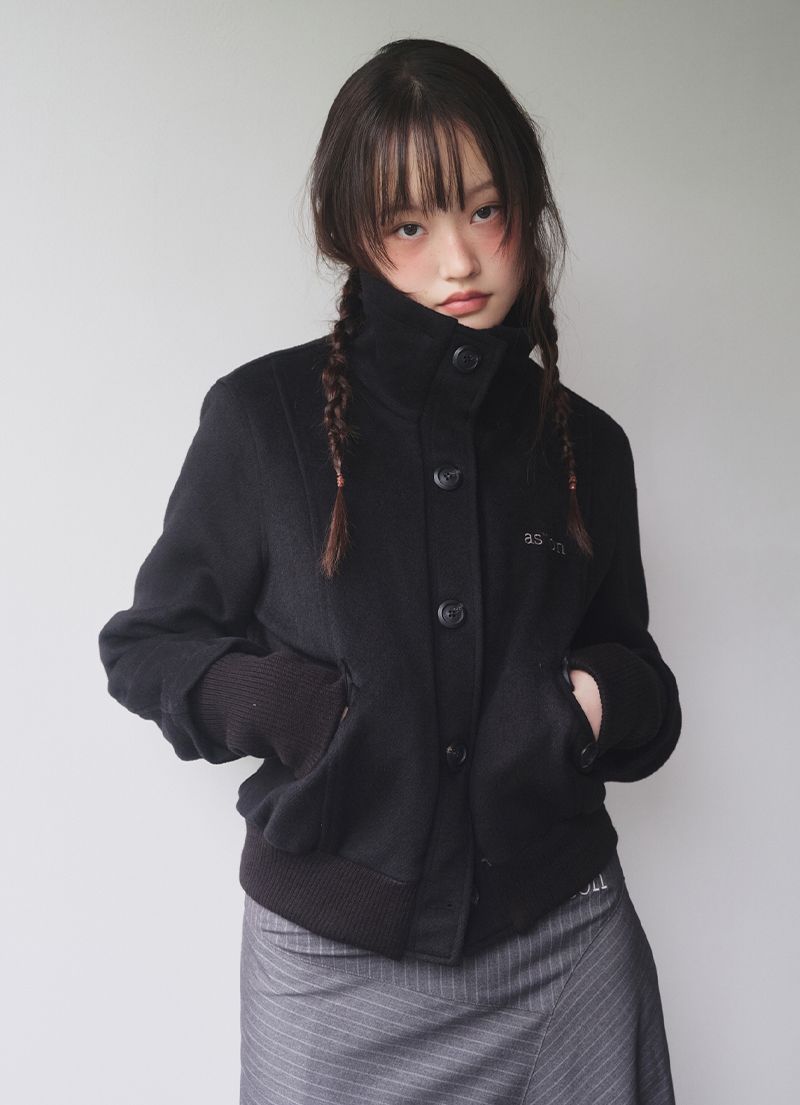 MUSINSA公式 | ASON DUMBO WOOL JACKET / BLACK