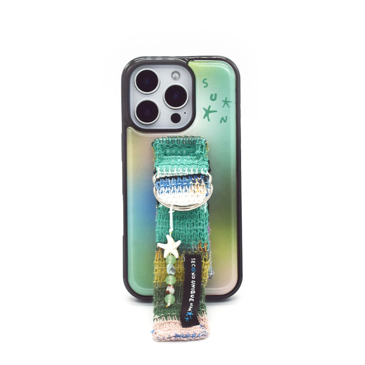 세컨드유니크네임(SECOND UNIQUE NAME) SUN CASE KNIT BELT NATURE (EPOXY BLACK)