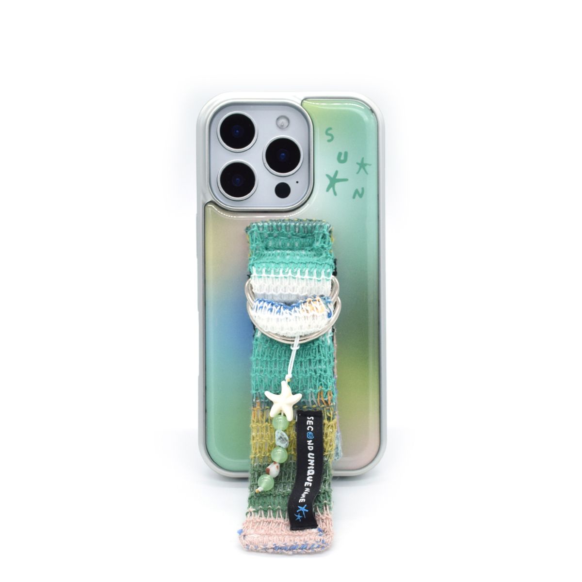 세컨드유니크네임(SECOND UNIQUE NAME) SUN CASE KNIT BELT NATURE (EPOXY SILVER)