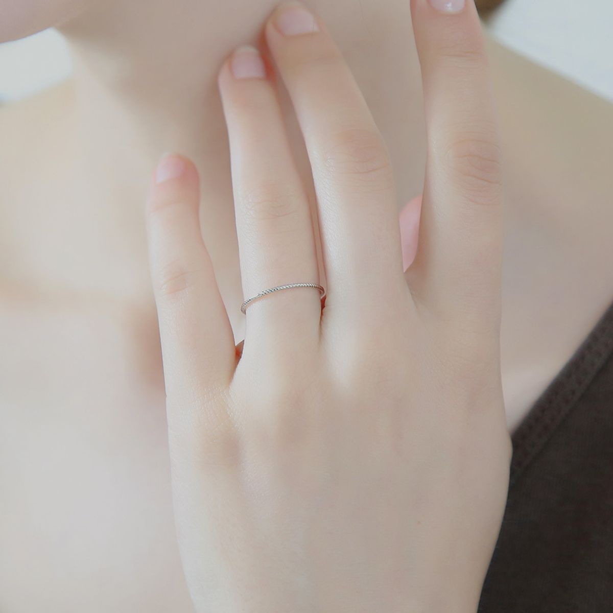 디유아모르(DIEUAMOUR) 베이직 민자 실반지