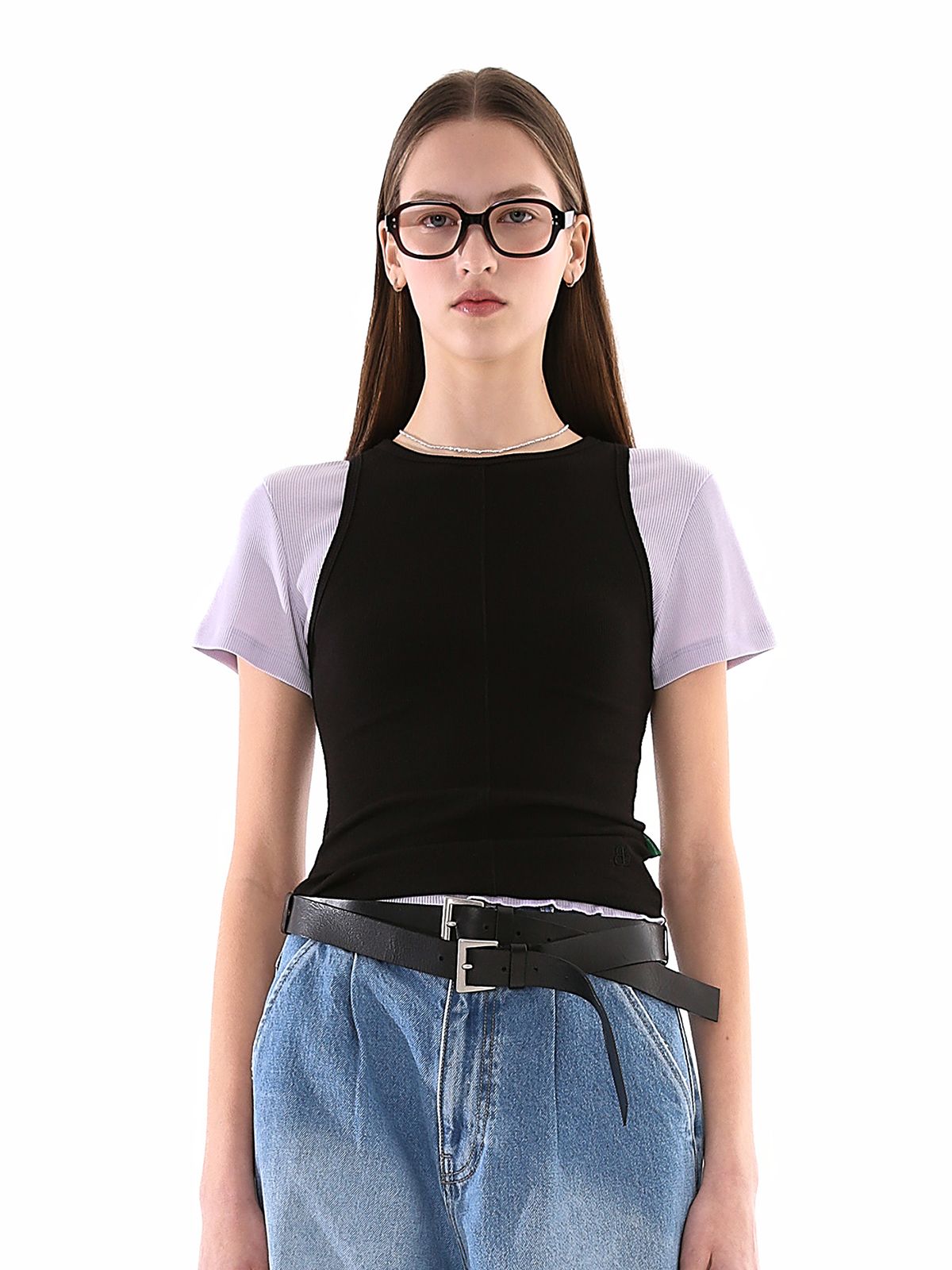 비플랫 베네통(Bb' BENETTON) 비비 홀터 립 슬리브리스 (Black)