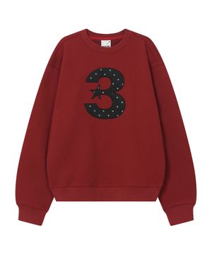 3 logo 엔젤 맨투맨 [레드]