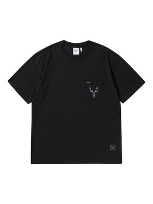 STAG 포켓 티셔츠 블랙