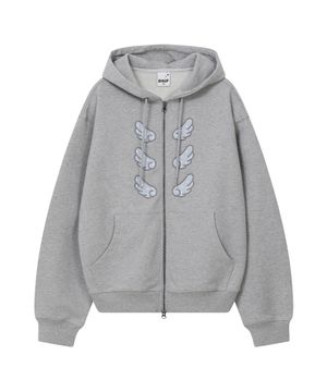 엔젤 후드 집업 [그레이]