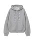 엔젤 후드 집업 [그레이]