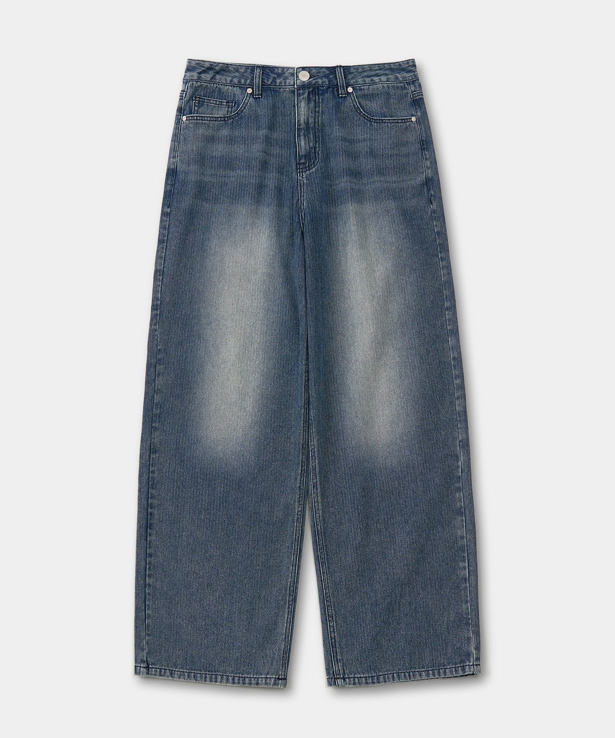 엑스컨테이너(EXCONTAINER) 코듀로이 와이드 데님 팬츠 (WASHED BLUE)