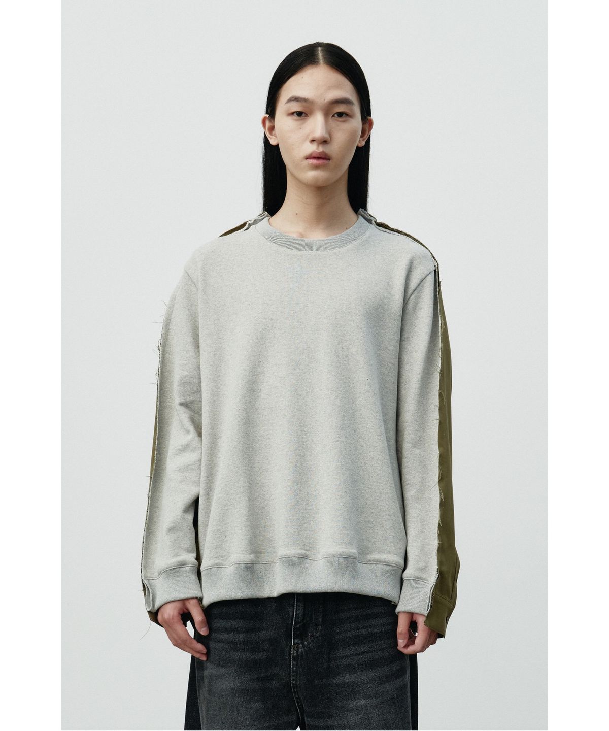래코드(RECODE) Back-Paneled Sweatshirt RKTAA25608GYX