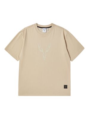 CORE STAG 심볼 티셔츠 베이지