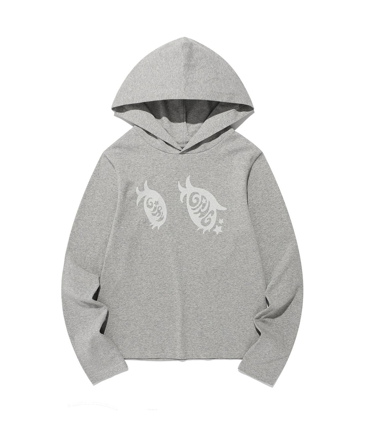나이스고스트클럽(NICEGHOSTCLUB) GIRL GANG EYE LOGO HOODIE_GREY(NG2FFFT556A)