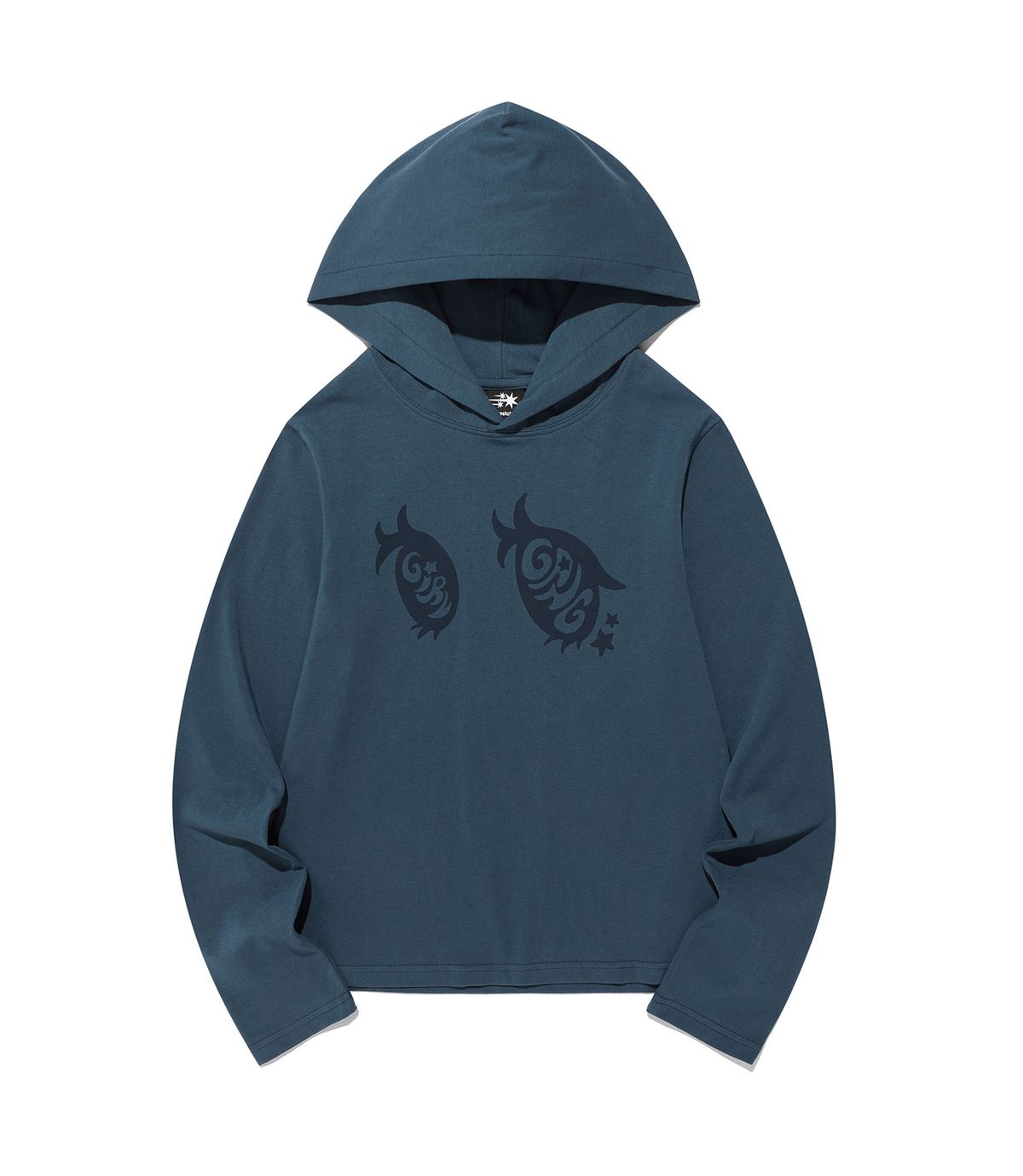 나이스고스트클럽(NICEGHOSTCLUB) GIRL GANG EYE LOGO HOODIE_BLUE(NG2FFFT556A)