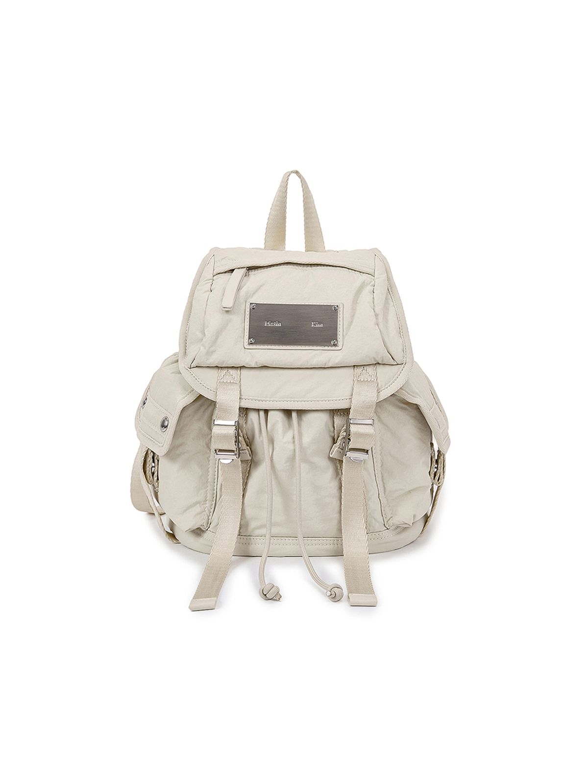 마뗑킴(MATIN KIM) POCKET UTILITY SMALL BACK PACK IN LIGHT BEIGE