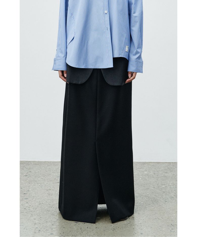 Half Jacket Mixed Skirt RQKAA25534BKX