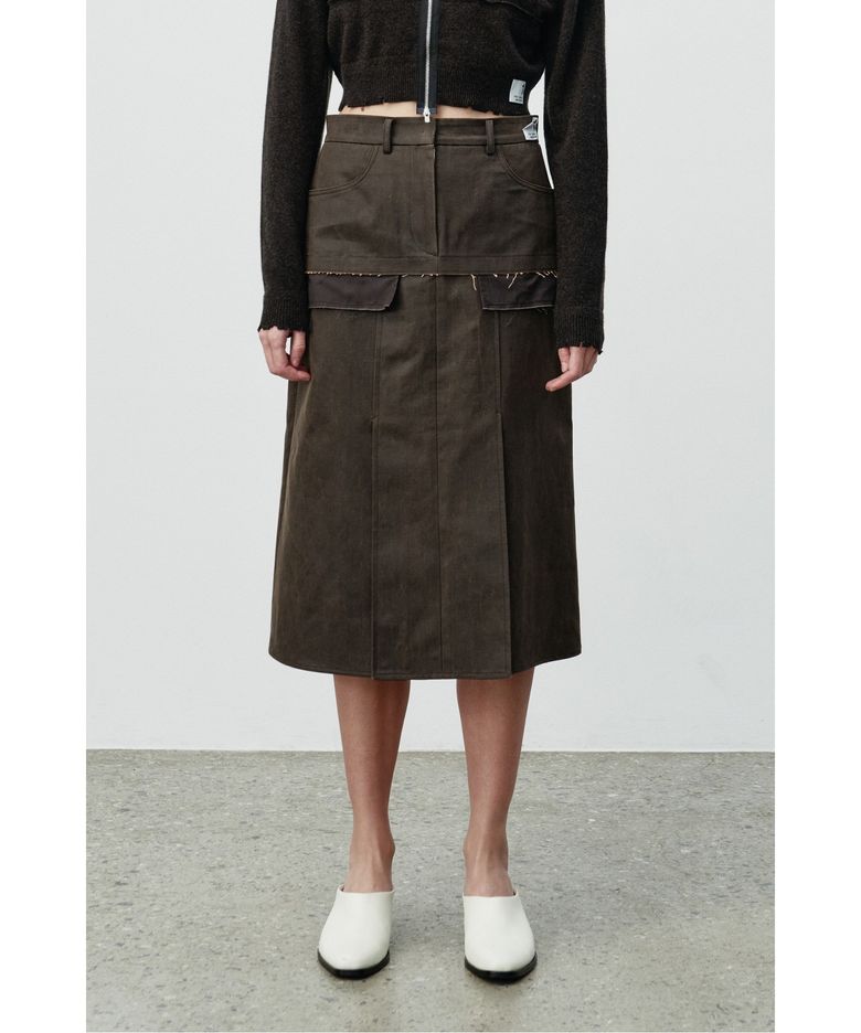 Faux Leather Skirt RQKAA25547BRX