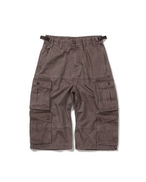 Wanderer cargo bermuda pants / Redish brown