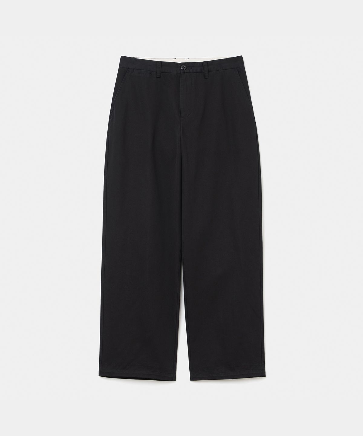 유니폼브릿지(UNIFORM BRIDGE) basic cotton chino pants black