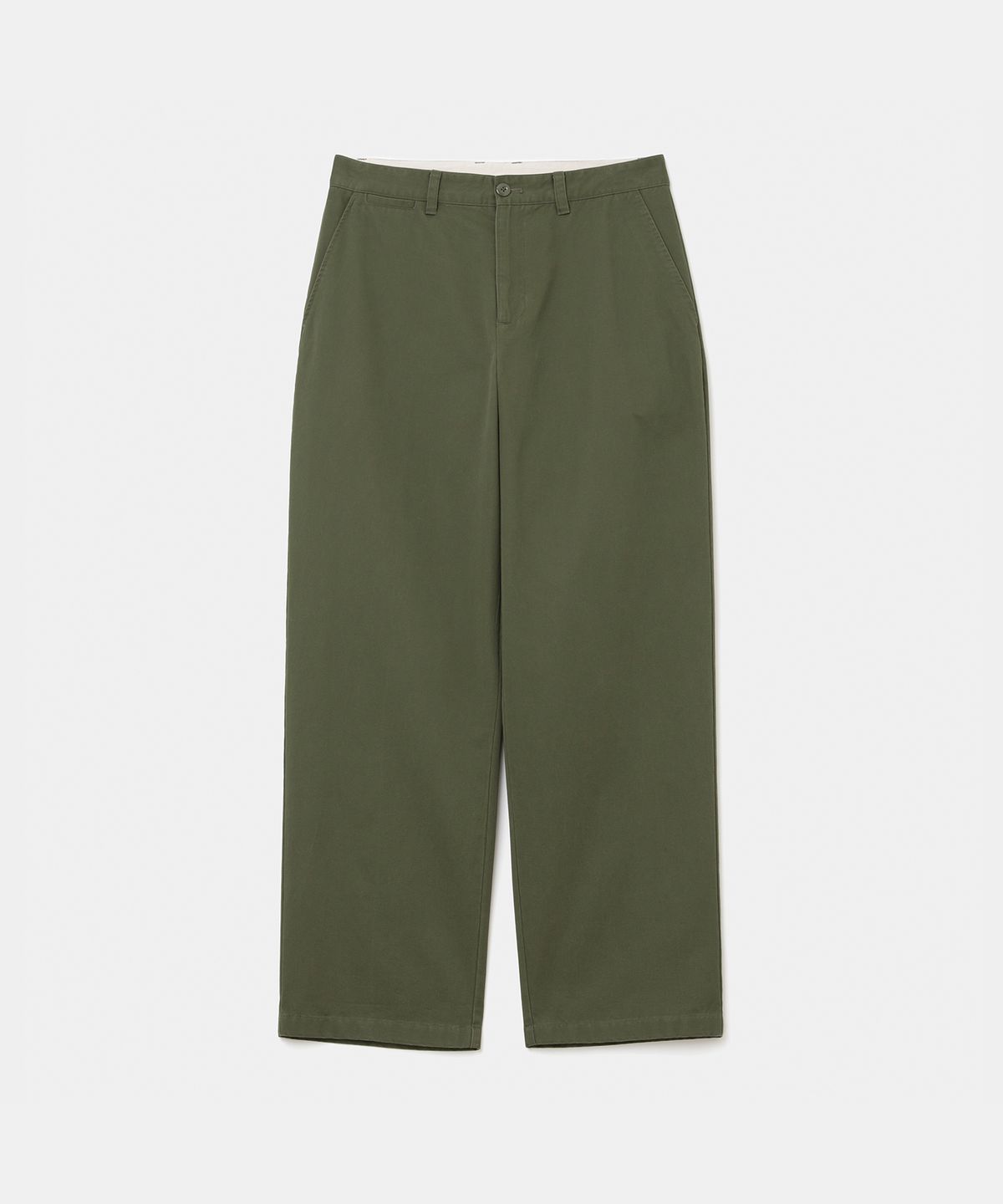 유니폼브릿지(UNIFORM BRIDGE) basic cotton chino pants olive