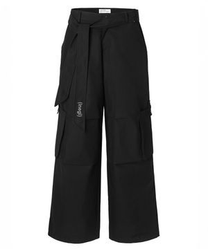 Belted Cargo Trousers (black)
